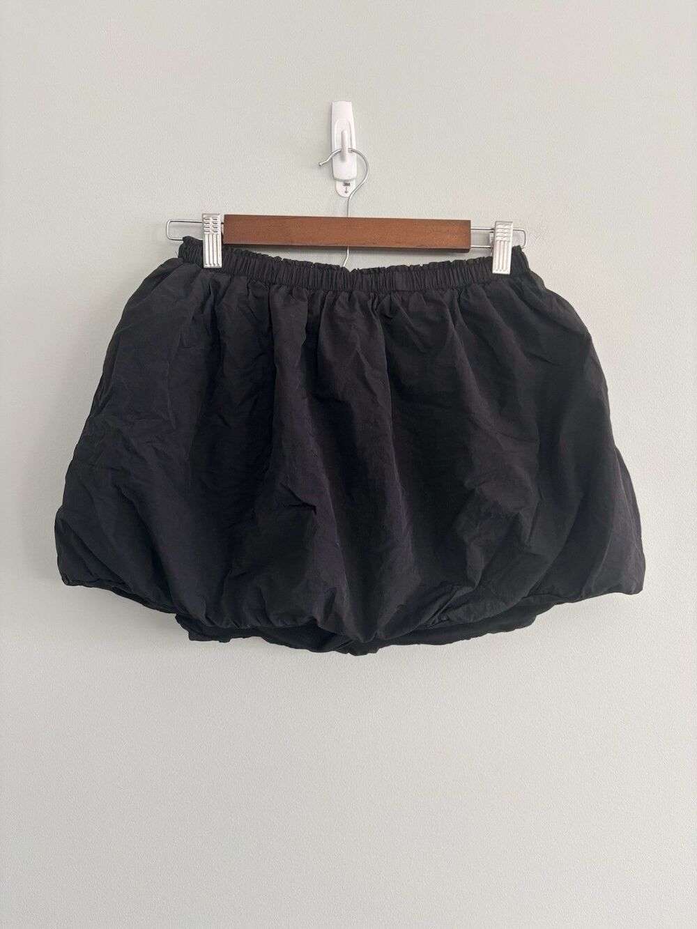 Womens Bubble Skirt Skort Black Size Small Bubble Hem Mini By Together